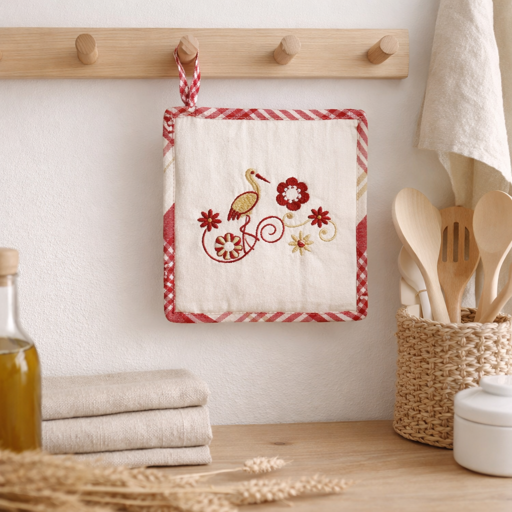 Manique Harz Rouge 20 x 20 en situation