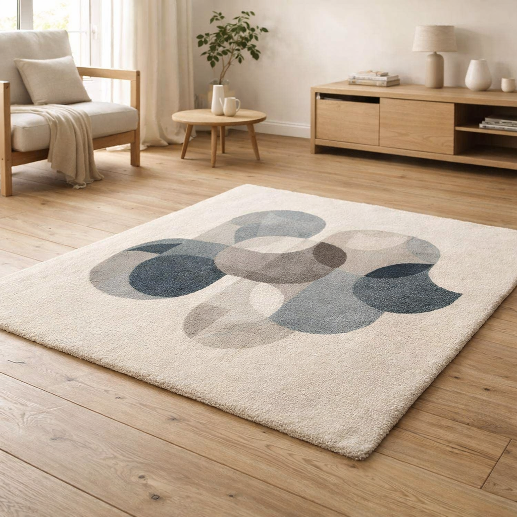 Tapis Aina Paon 160 x 230 en situation