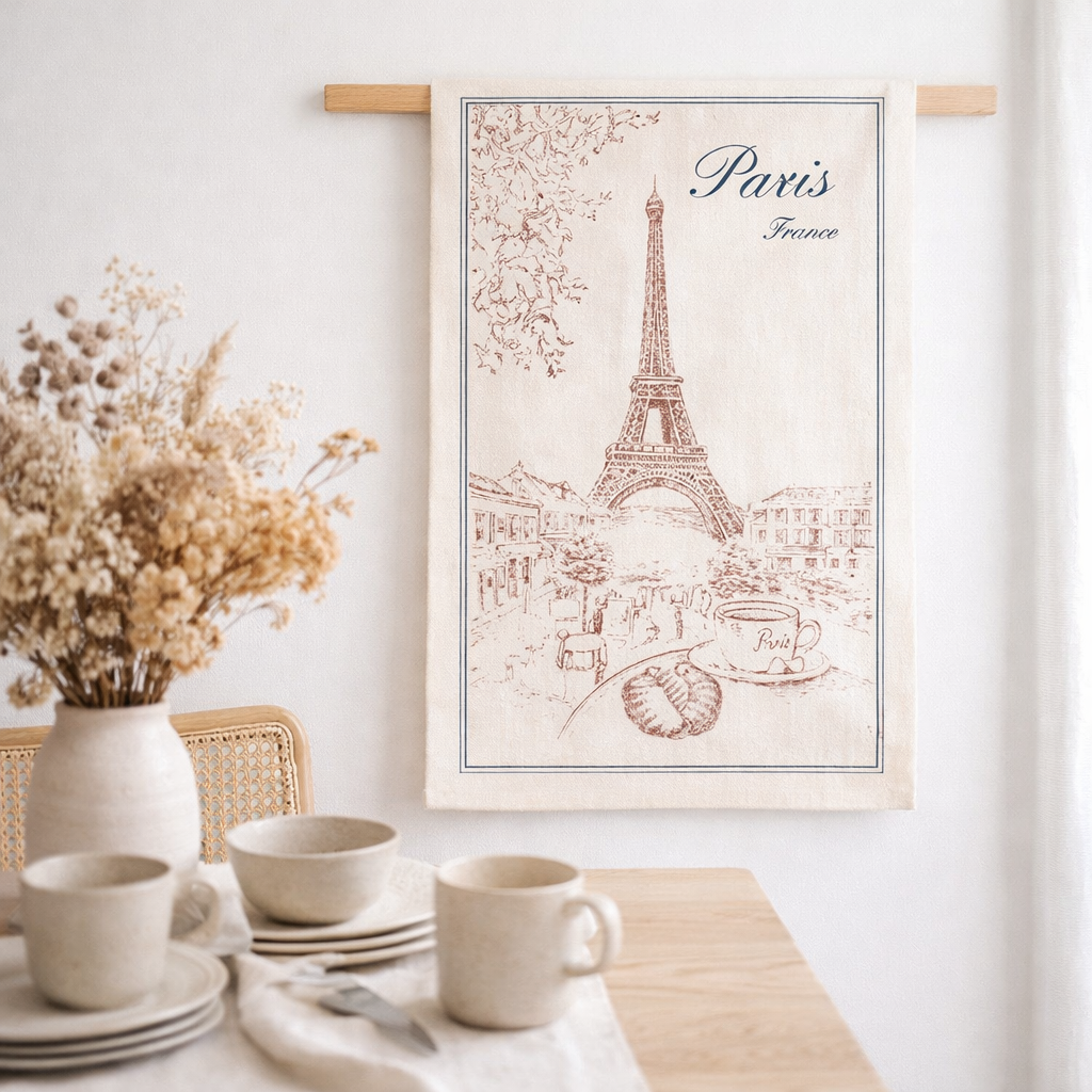 Torchon Tour Eiffel en situation