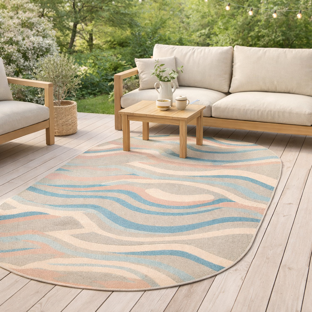Tapis Vicky outdoor Multico 160 x 230 x 1 en situation