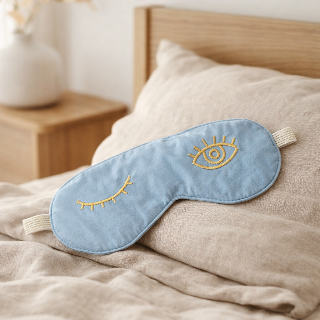 Masque de nuit yeux bluetiful 8 x 20 en situation