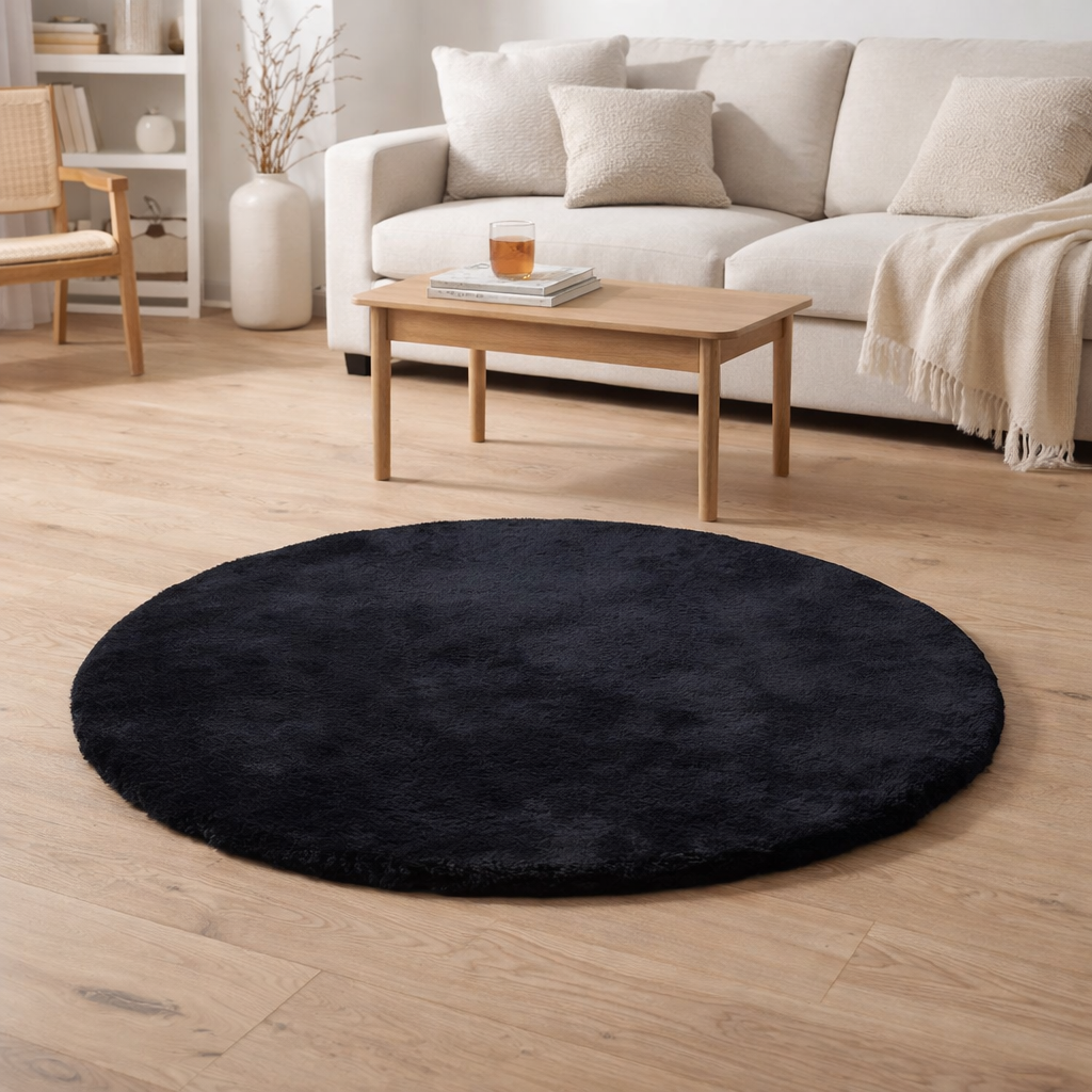 Tapis Eddy Ombre diamètre 120 cm en situation