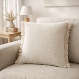 Coussin chiné Jane Perle 45 x 45 en situation