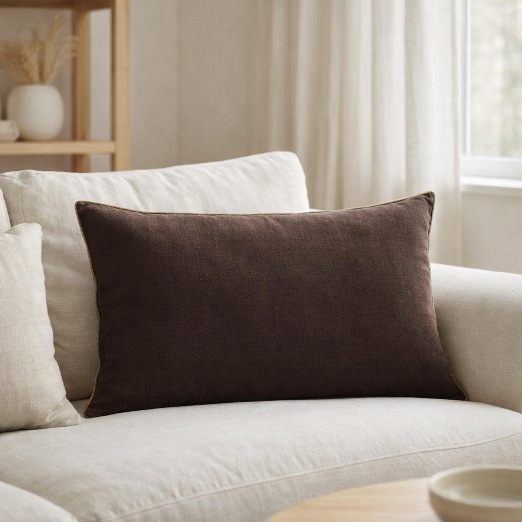 Coussin Zeff Céleste Ébčne 40 x 65 en situation