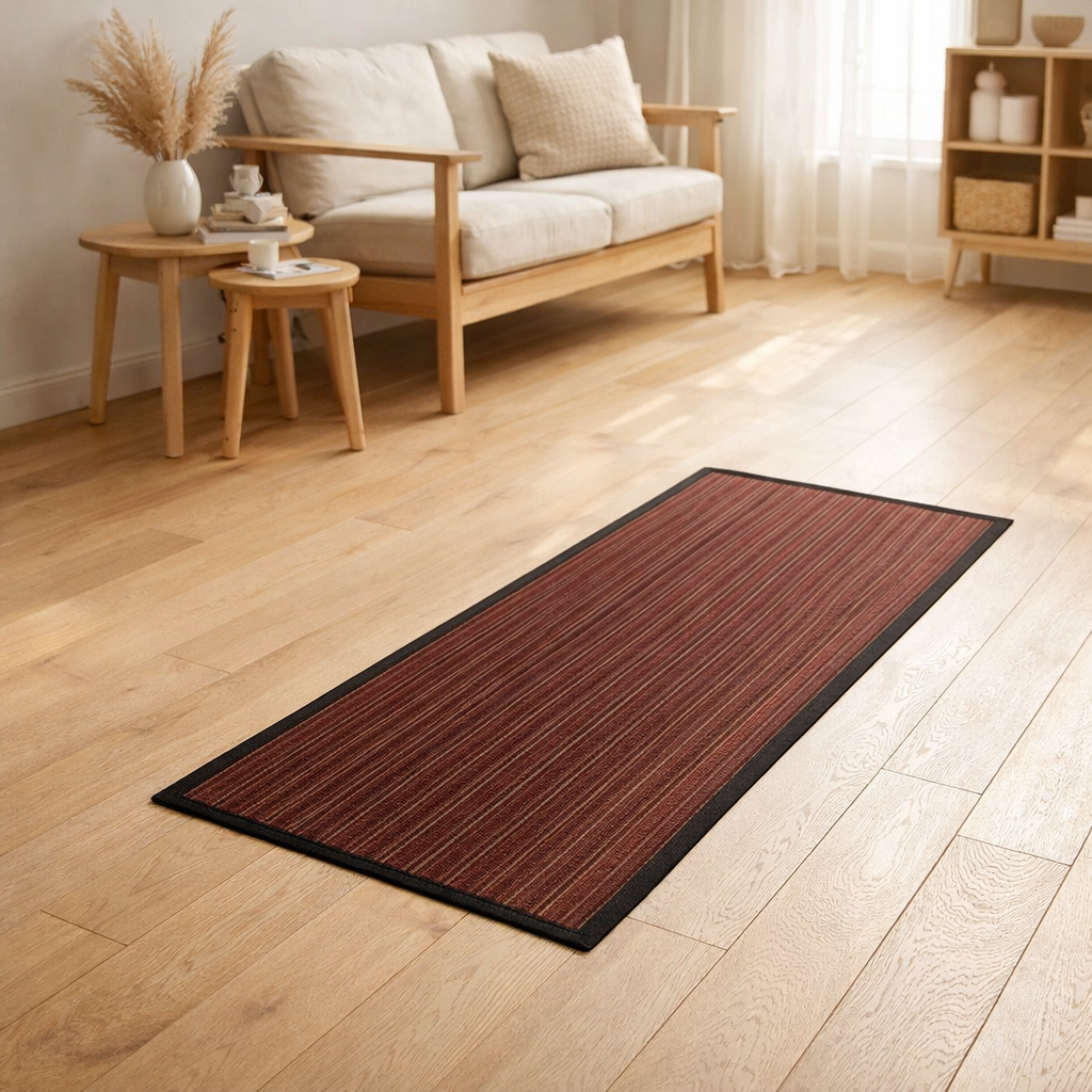 Tapis Manoka Prune 50 X 110 en situation