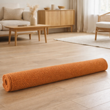Tapis de bain uni Etia Moutarde 54 x 110 en situation