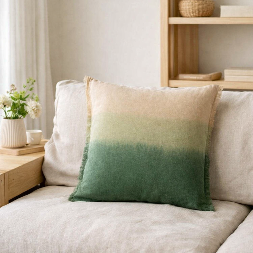 Coussin Zeff Shade Epicea 45 x 45 en situation