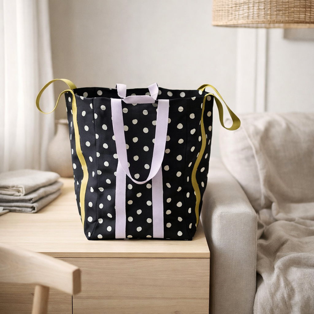 Sac maxi poppins mia caviar 48 x 33 x 33 en situation