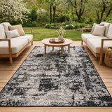 Tapis Catania 2 outdoor Noir 160 x 230 en situation