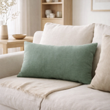 Coussin uni Zeff Thym 30 x 50 en situation
