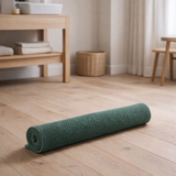 Tapis de bain uni Etia Fougère 54 x 64 en situation