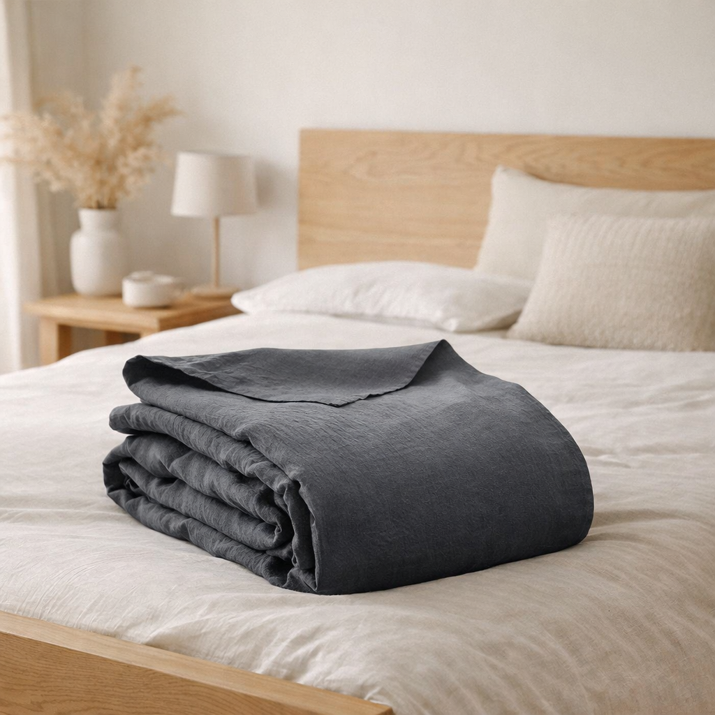 Drap plat Kala Carbone 240 x 300 en situation