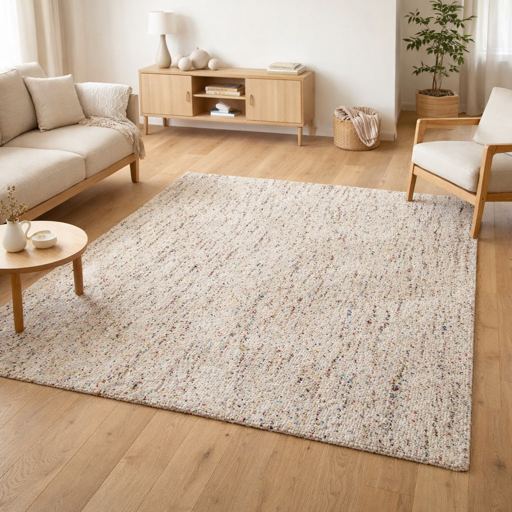 Tapis Tonya 2 Neige 200 x 290 x 3 cm en situation