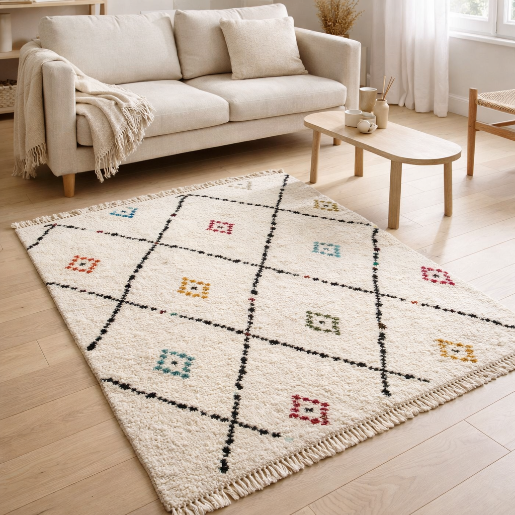 Tapis Elias 2 Multico 120 x 170 x 3 cm en situation