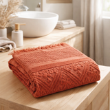 Drap de bain Zoe Sienne 100 x 180 en situation