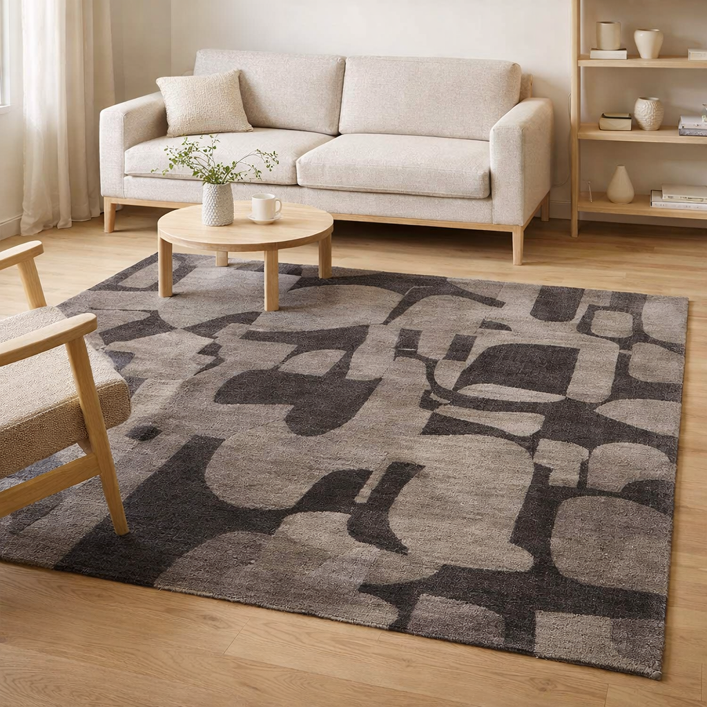 Tapis kyara carbone 200 x 290 x 1 en situation