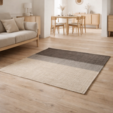 Tapis Karan Carbone 120 x 170 en situation