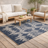 Tapis Tessa extérieur Marine 120 x 170 en situation