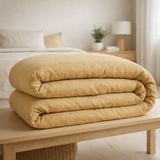 Housse de couette Linco Gold 260 x 240 bouteille 40 cm en situation