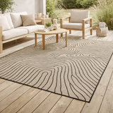 Tapis Alberta extérieur Naturel 160 x 230 en situation