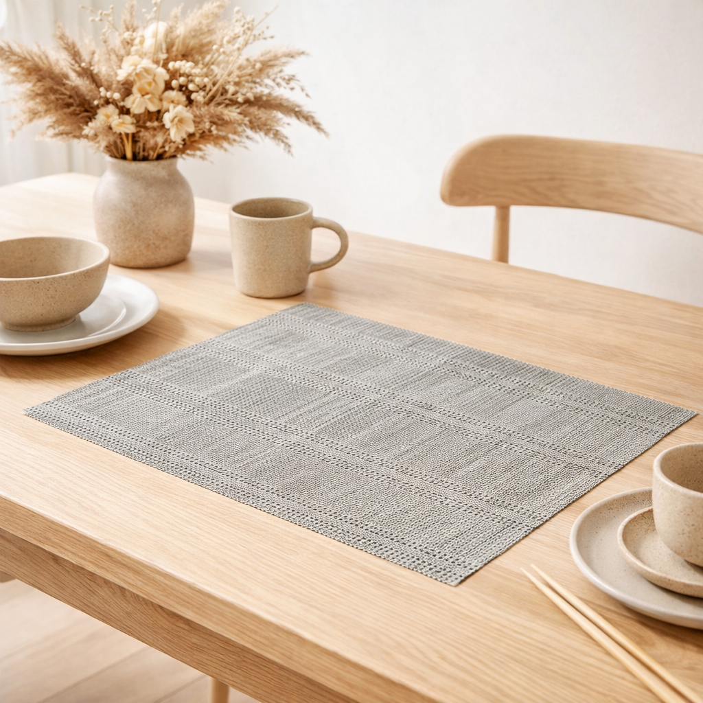 Set de table Panama Gris 33 x 45 en situation