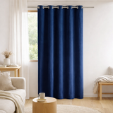 Rideau uni Elise Cobalt 140 x 280 en situation