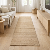 Tapis uni Jarod Naturel 60 x 200 en situation