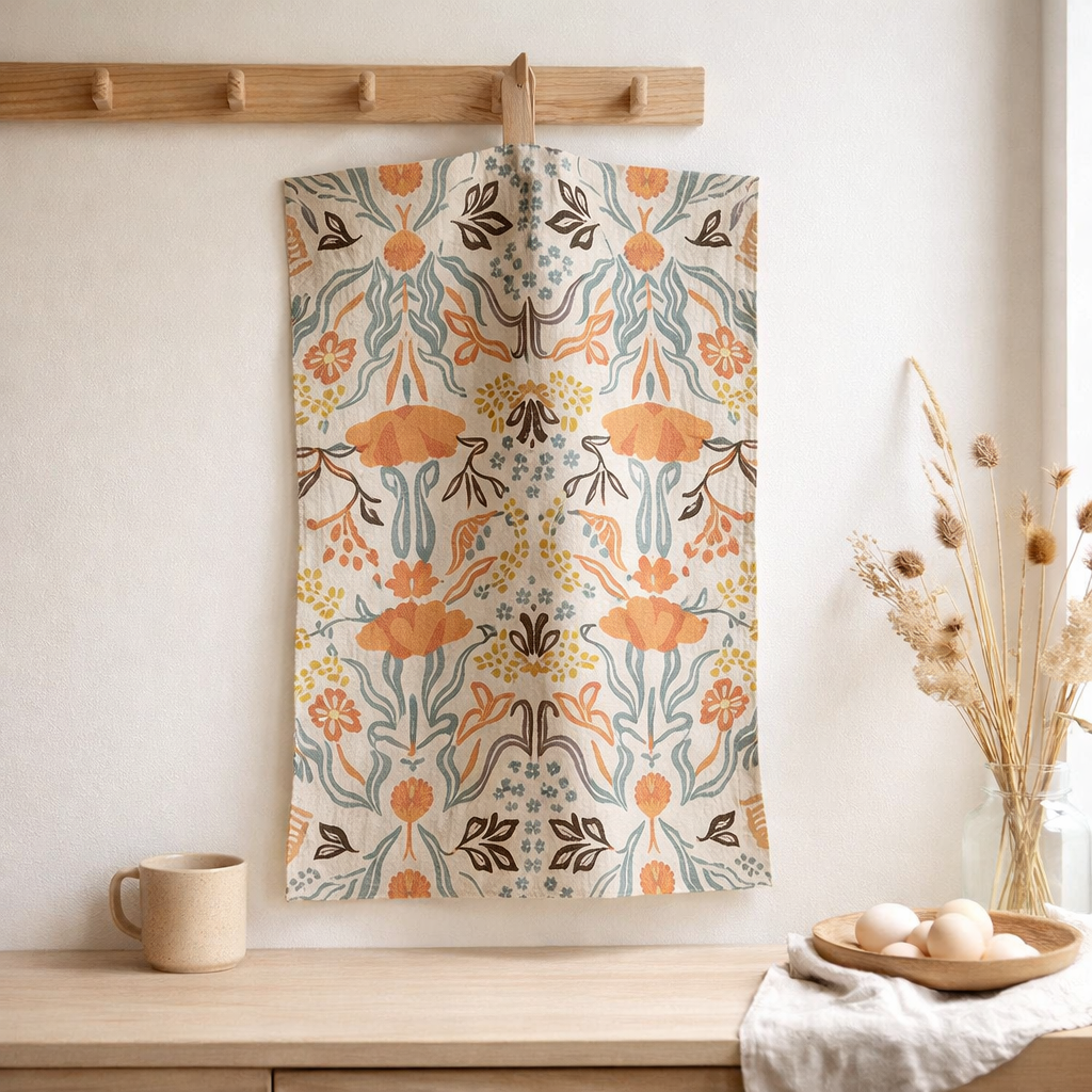 Torchon youri multico 50 x 70 en situation