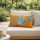 Coussin imprimé Alga outdoor Bronze 30 x 50 en situation