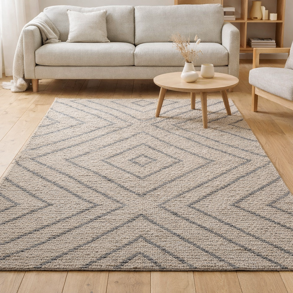 Tapis Worgan Gris 160 x 230 en situation