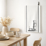Torchon Victor Blanc 50 x 70 en situation