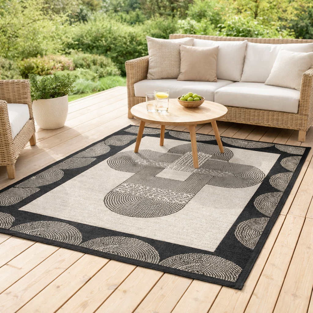 Tapis Etna outdoor Tonnerre 120 x 170 en situation