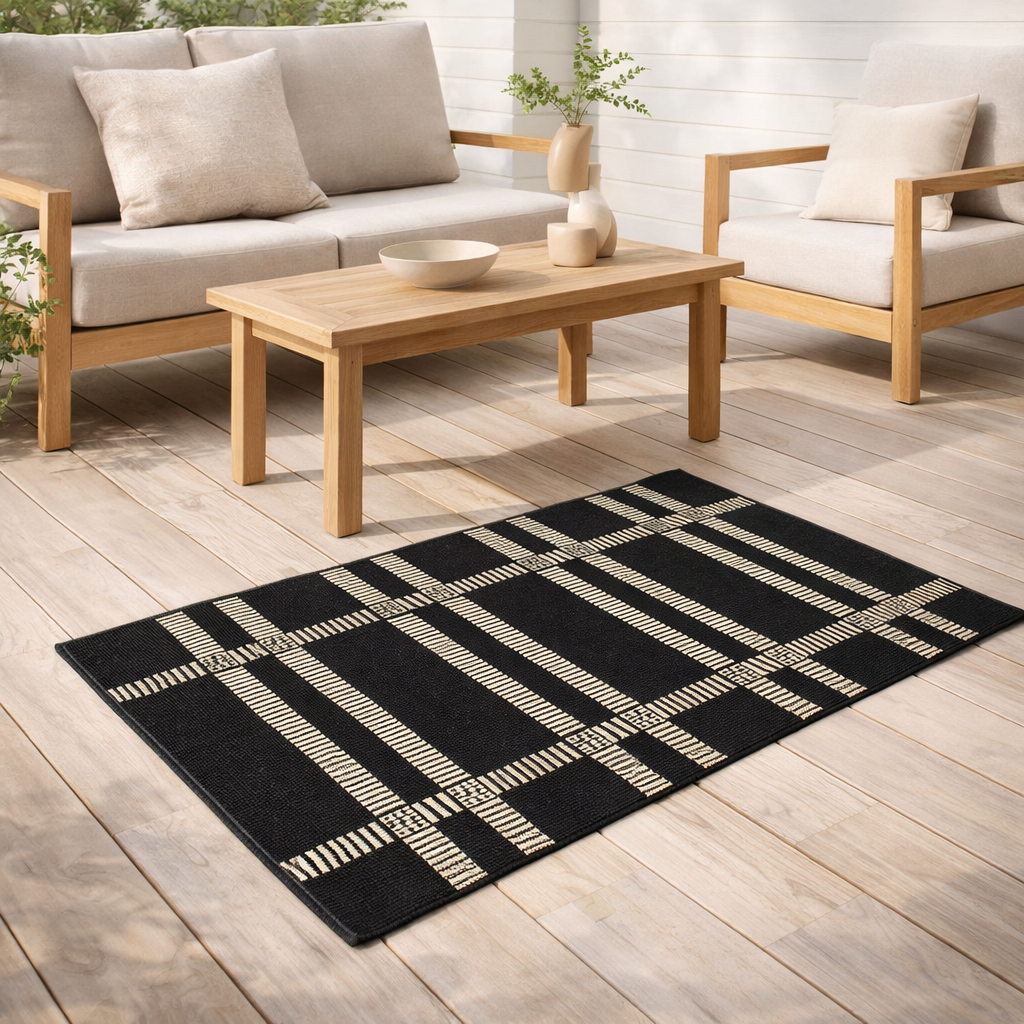 Tapis Paomia extérieur Tonnerre 60 x 110 en situation