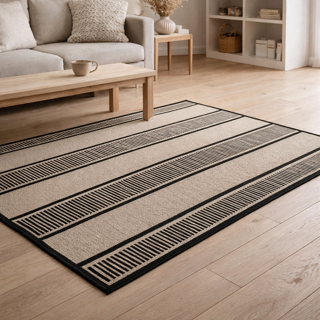 Tapis Paomia extérieur Perle 60 x 110 en situation