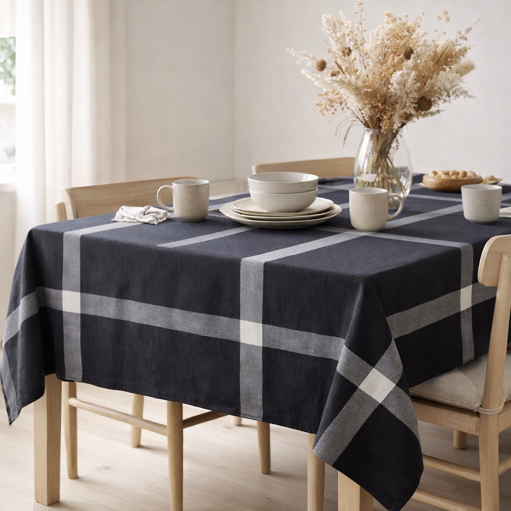 Nappe la grand-mère caviar 160 x 250 en situation