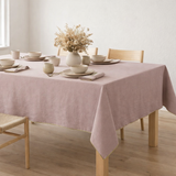 Nappe recyclée Grace Parme 140 x 250 en situation