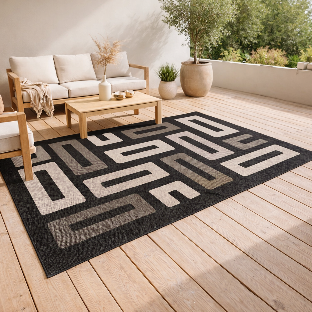 Tapis Timea extérieur Tonnerre 200 x 290 en situation
