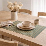 Set de table Kadra Paon/or 33 x 45 en situation