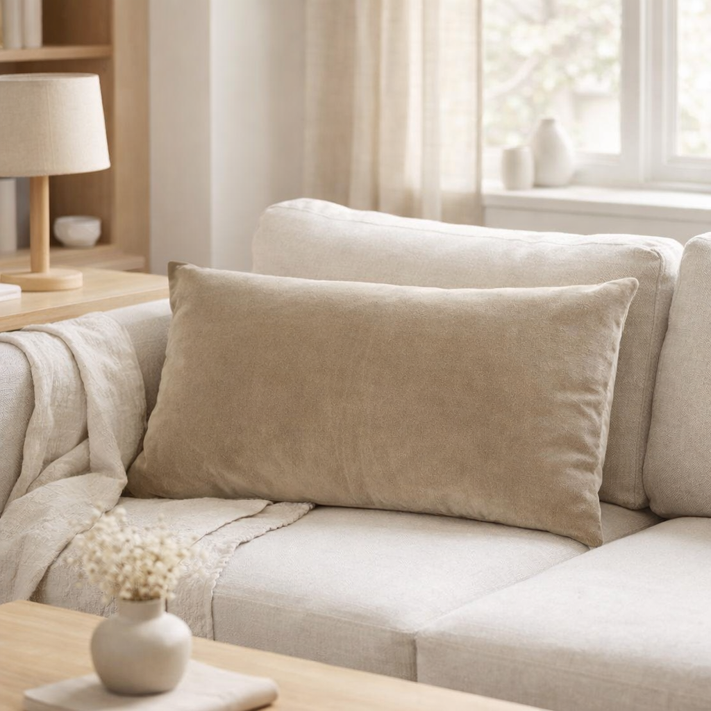 Coussin UNI ELISE FICELLE 40 X 65 en situation