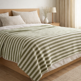 Jeté Calista Olive 260 x 260 en situation