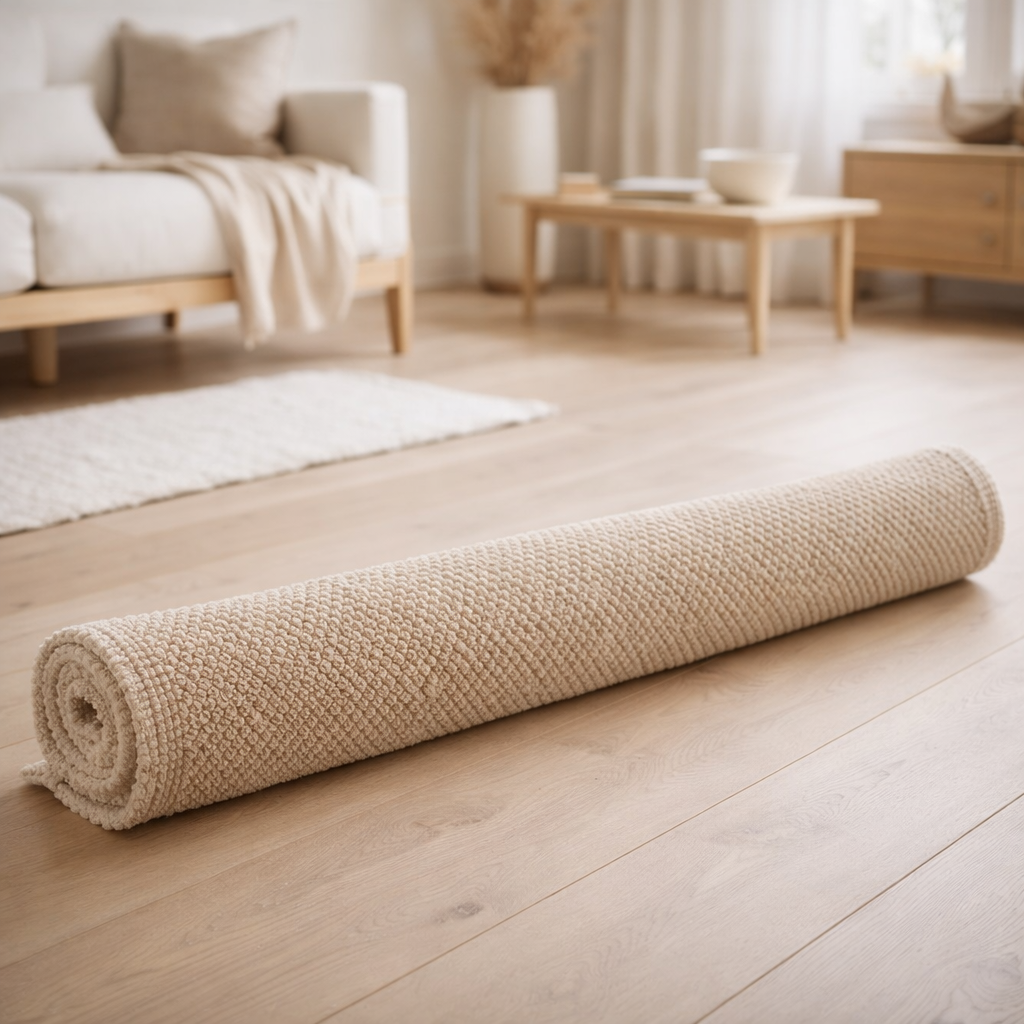 Tapis de bain uni Etia Galet 70 x 140 en situation