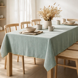 Nappe recyclée Grace Aqua 180 x 350 en situation