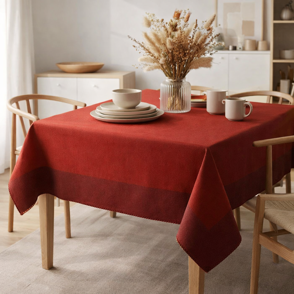 Nappe recyclée Delia Tango 170 x 170 en situation