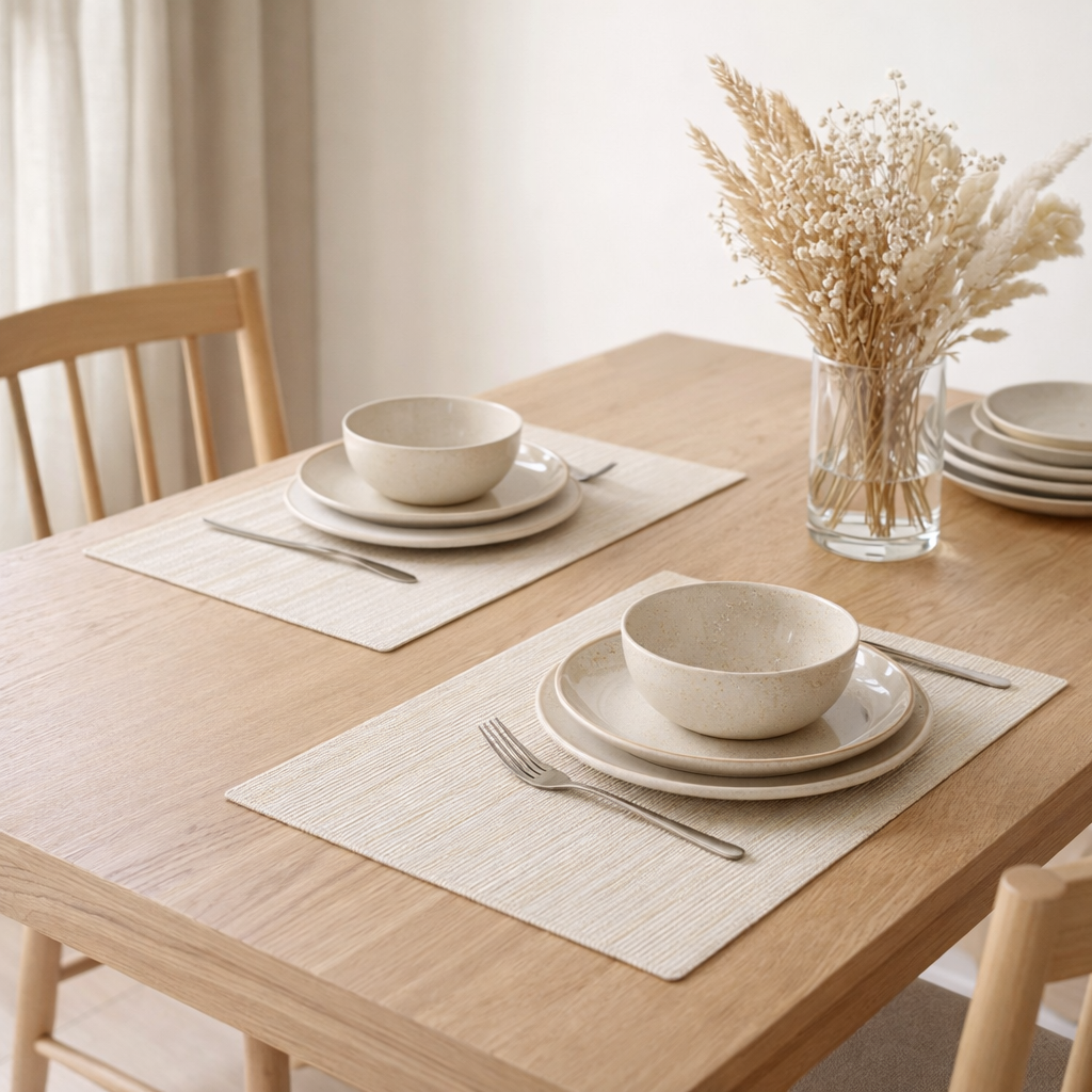 Set de table Pan Ivoire 33 x 45 en situation