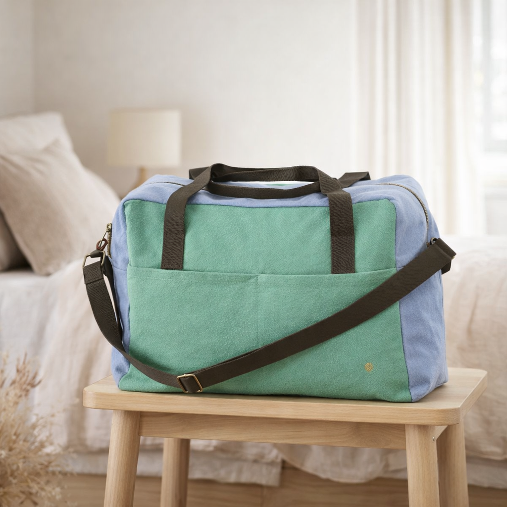 Sac voyage Tricolo Détox bluetiful 30 x 42 x 20 en situation