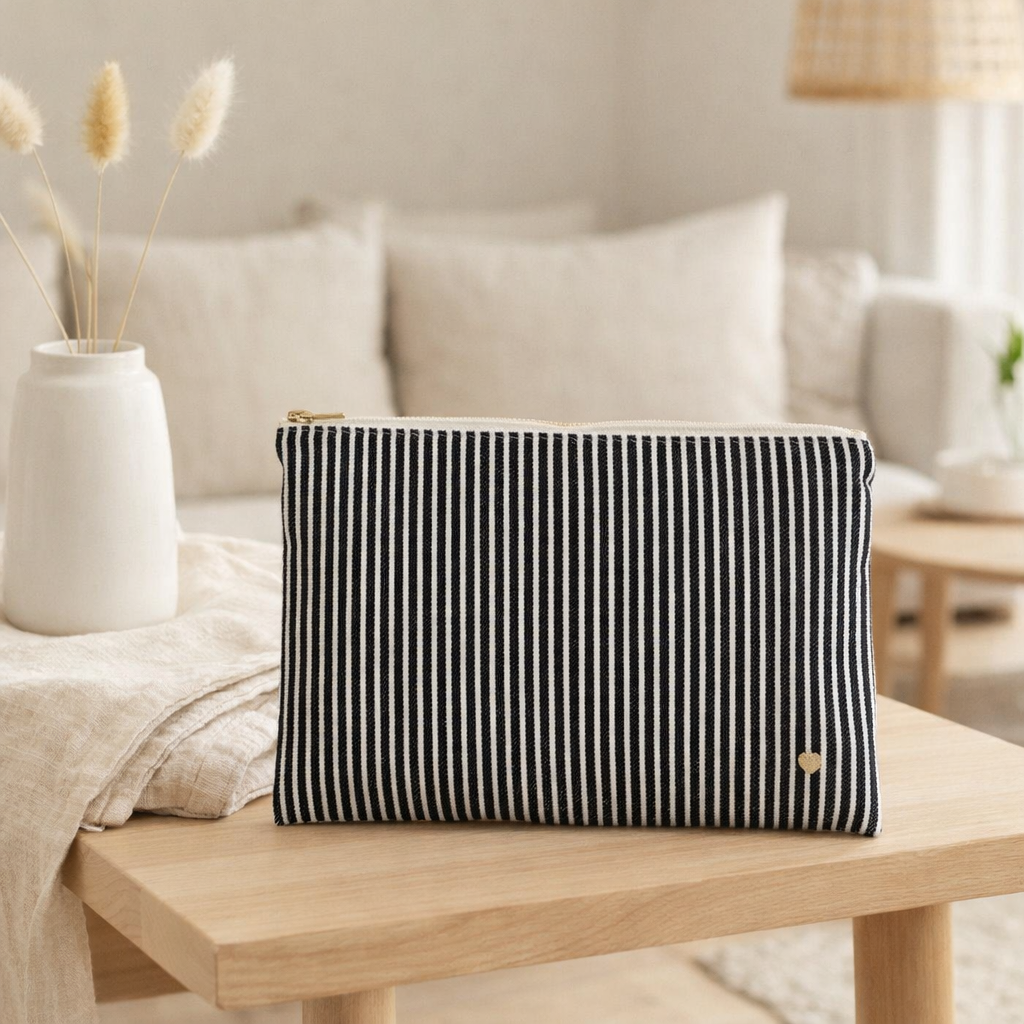 Sac d'embrayage basile caviar l 19 x 28 x 1 en situation