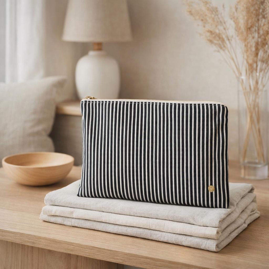 Sac d'embrayage basile caviar l 19 x 28 x 1 en situation