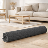 Tapis de bain uni Etia Carbone 70 x 140 en situation