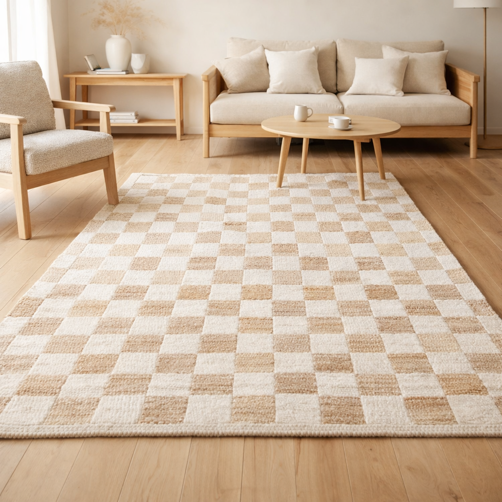 Tapis Milena Neige 160 x 230 x 1 en situation