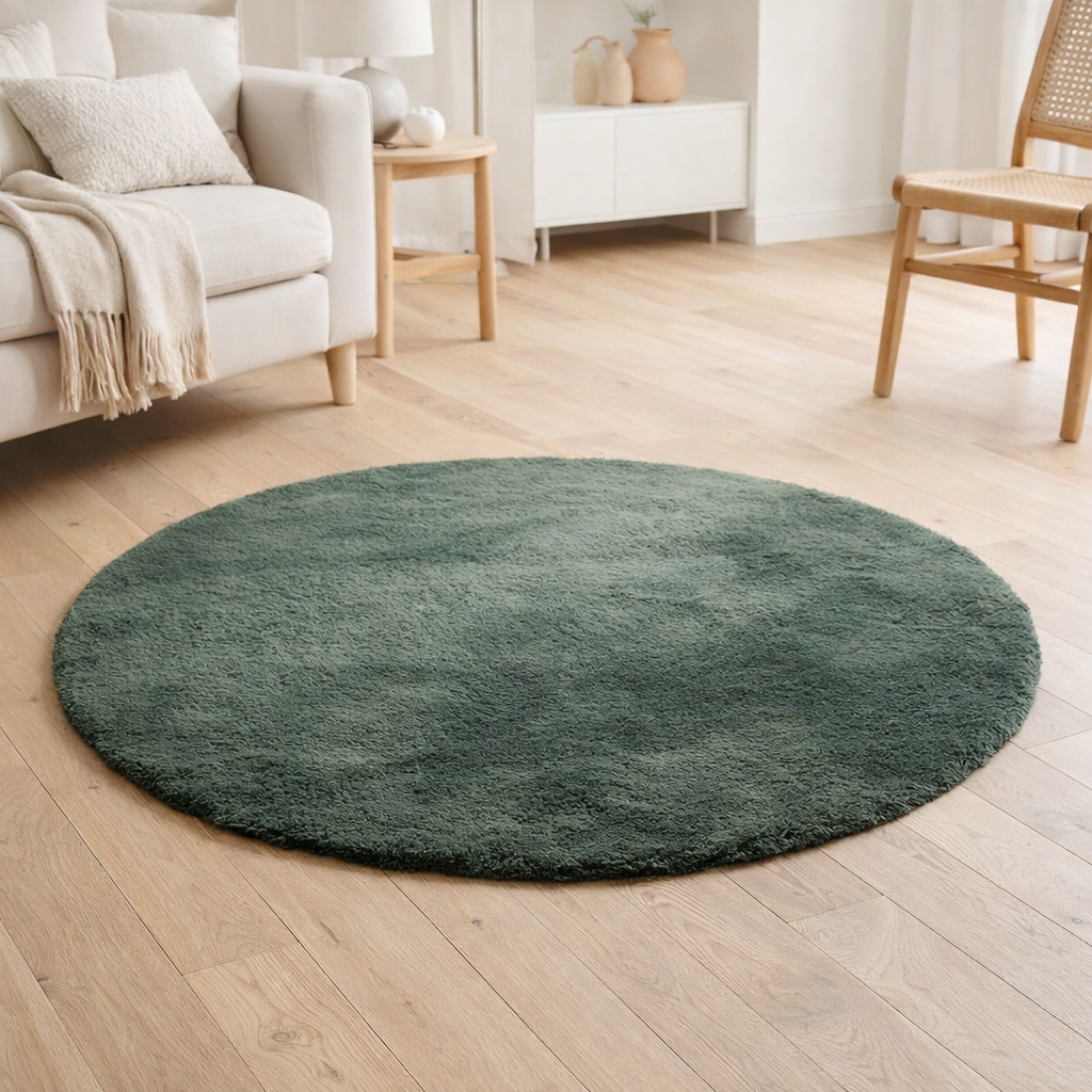 Tapis Eddy Thym diamètre 120 cm en situation